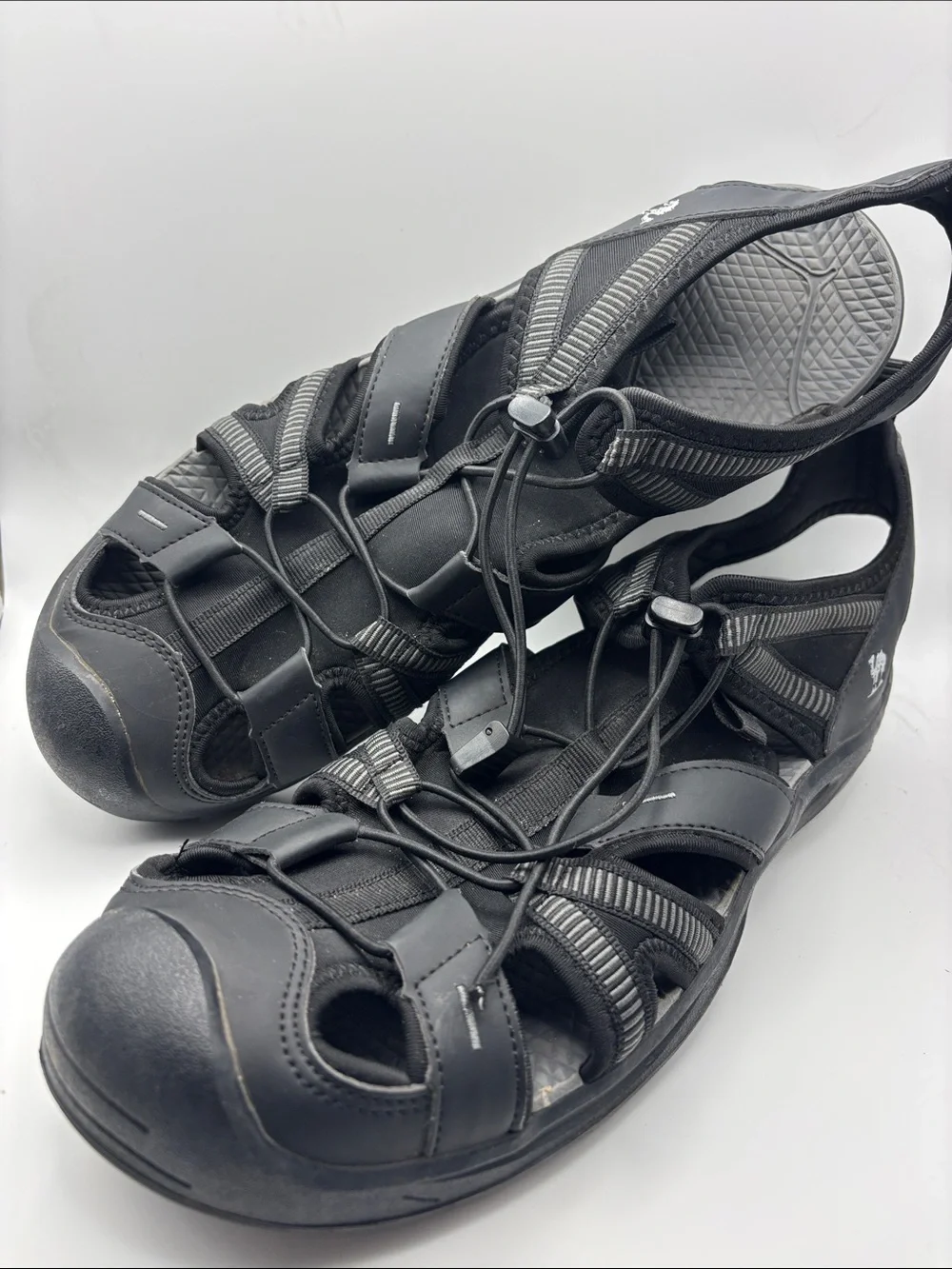 Camel Crown Black Fisherman Sandals Men’s 12 Outdoor Closed Toe Water Shoes